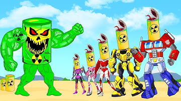 TRANSFORMERS MOVIE COLLECTION: Escape - Full Color Brainrot, Mini Bumblebee, Knight Optimus Prime