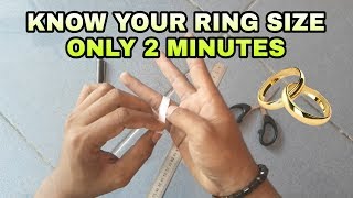 How to measure the circumference of a finger for a ring | Good Tutorials