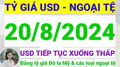 Tỷ giá USD - Ngoại tệ hôm nay ngày 20 tháng 8 năm 2024 || Tỷ giá Đô la Mỹ hôm nay ngày 20/8/2024 thumbnail