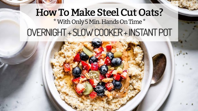 Crockpot Oatmeal (Steel Cut Oats) Recipe - Rachel Cooks®