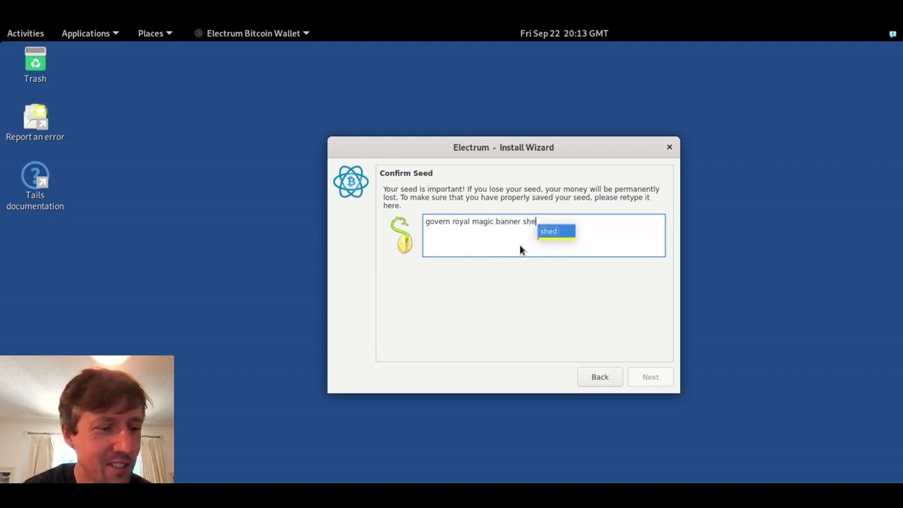 DiY Bitcoin Hardware Wallet with Tails and Electrum
