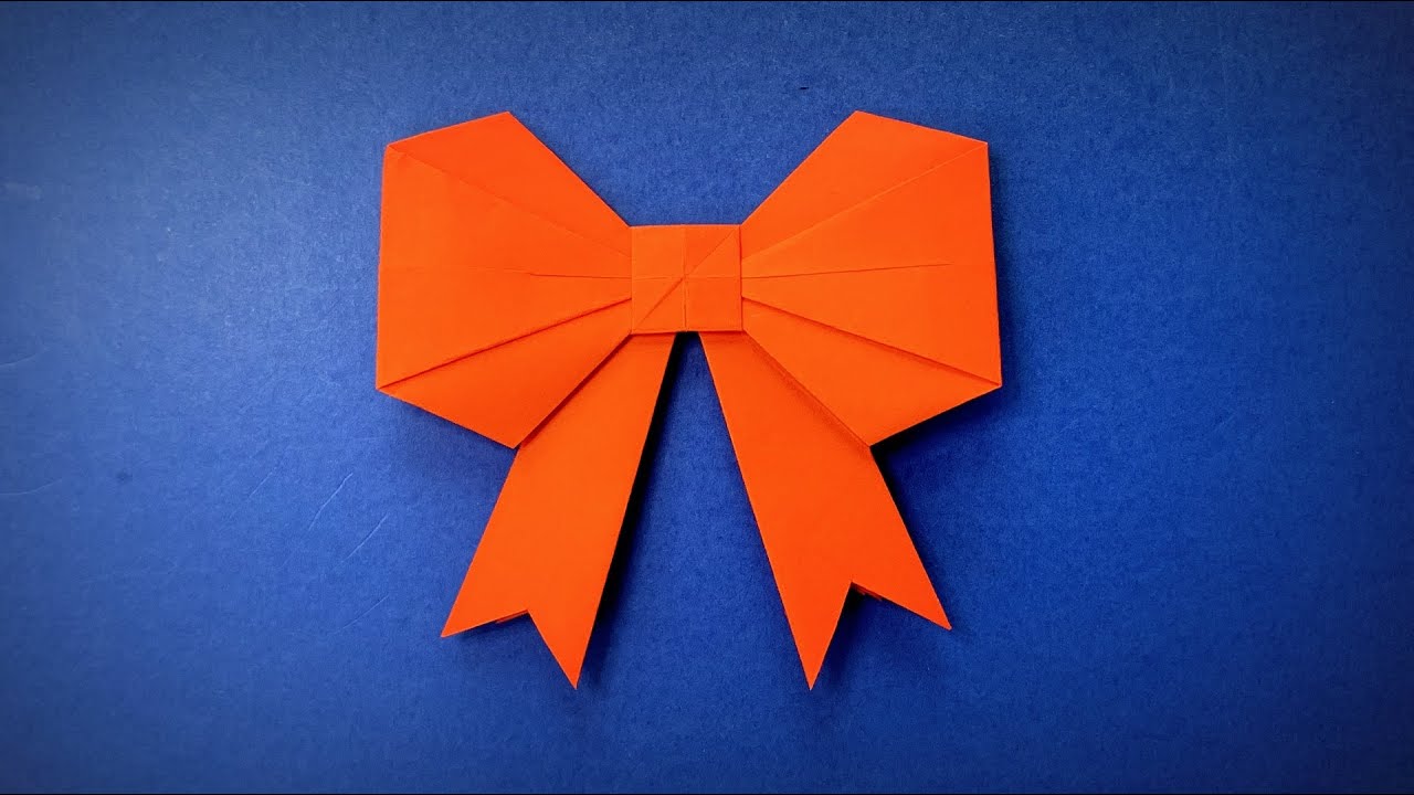 Fiocco Origami Facili Come fare un fiocco di carta YouTube