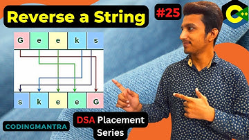Reverse String in C++ || Palindrome String in C++ || Lecture - 25 || DSA Placement Series