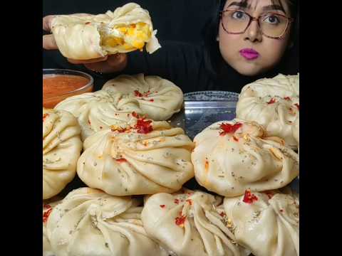 Cheese Corn Big Momo FoodieDarling Momoeatingchallenge Mukbang Asmreating Streetfood