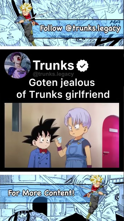 Goten is jealous of trunks 😏#shorts