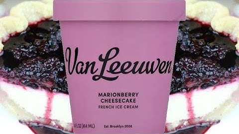 Van Leeuwen Marionberry Cheesecake Ice Cream Tasting