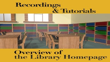 Overview of the MU Libraries Homepage