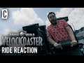 Jurassic World Velocicoaster Ride Reaction