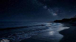 🔴 Ocean Waves for Deep Sleep | Strong Midnight Waves for Relaxing Sleep All Night