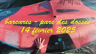 wingfoil   barcares   parc des dosses   14 fevrier 2025 - session 3 - 40 jibes en 1h00