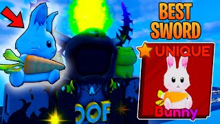 NEW BUNNY SWORD IS THE BEST!! In Roblox Blade Ball screenshot 5