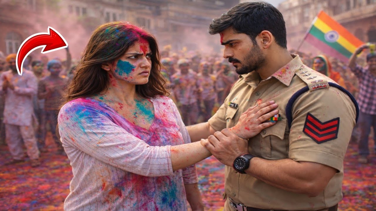 DSP मैडम सादा कपड़ों में होली खेल रही थी दरोगा ने हाथ पकड़ा और फिर जो हुआ.. 
