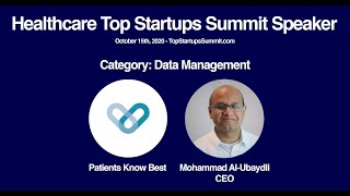 Mohammad al-ubaydli, ceo of patients know best - top healthcare data
management startup