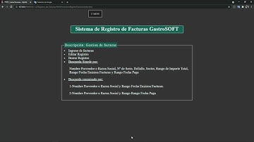 Registro de Facturas HTML5, CSS 3, PHP 8, JavaScript y MySQL