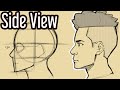 How to Draw Profile Face (Side View) | Drawing Lesson 16⚡