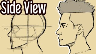 How To Draw Stick Figure Profiles — 3/4 or Full Side Profile