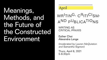 CE+ Conversations: Meanings, Methods and the Future of the Constructed Environment Series / April 8