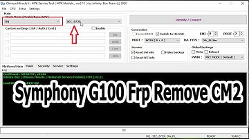 Symphony G100 Frp Remove Google Account Unlock With Cm2