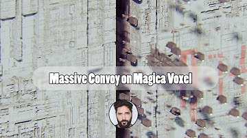 Massive Convoy Timelapse on Magicavoxel