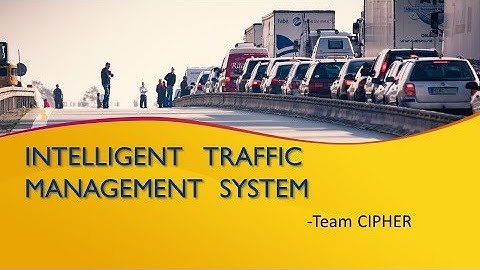 Intelligent Traffic Management System (ITMS) - A project by Team Cipher