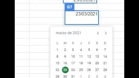 Cómo colocar un calendario en una celda para elegir una fecha en Google Sheets