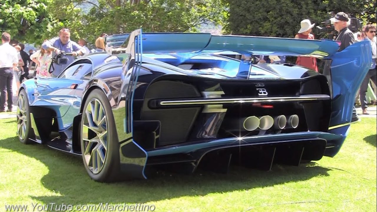 Bugatti Vision Gt Loud Exhaust Sound Start Ups Driving Youtube