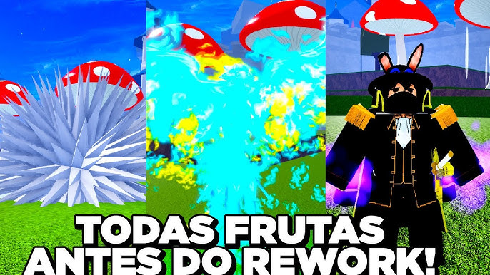 NOVAS FRUTAS do UPDATE vs FRUTAS ANTIGAS do BLOX FRUITS! 