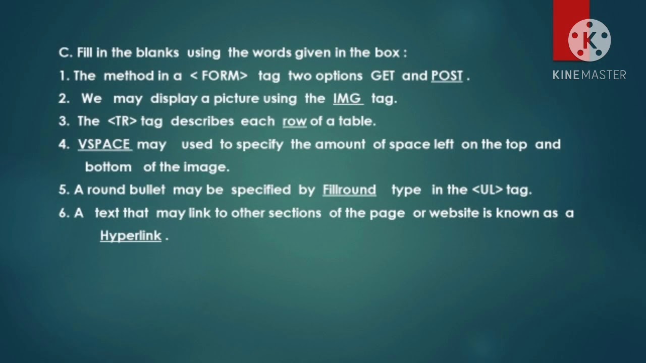CLASS 7 COMPUTER CHAPTER 7 MORE ON HTML PART 4 - YouTube
