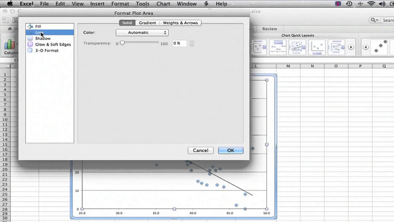 how to make a border around graph in excel ms tips youtube find an equation of the line tangent curve