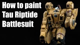 How to paint a Tau Riptide Battlesuit?