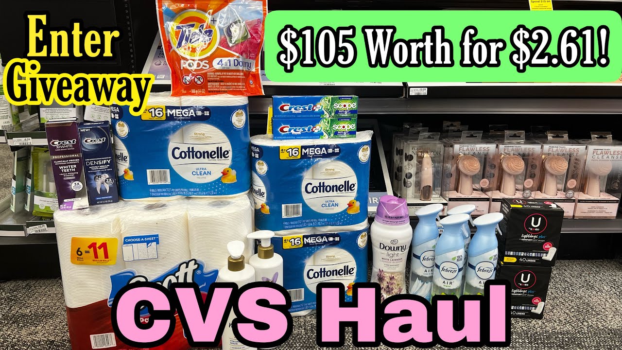 CVS Haul - $105 Worth for $2.61 out of pocket! 7/24-30/22 Enter Giveaway! -  YouTube