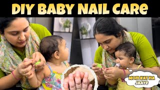 DIY Baby Nail Cutting | Safe &amp; Easy Tips for New Parents | MINHA hamesha pareshan karti he 