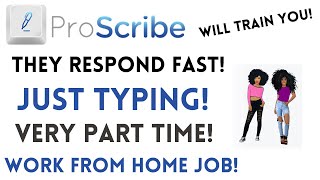 They Hire Fast Very Part Time Just Be Able To Type! No Talking Will Train You Work From Home Job