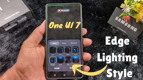 How to Enable Edge Lighting for Notifications on Samsung One UI 7