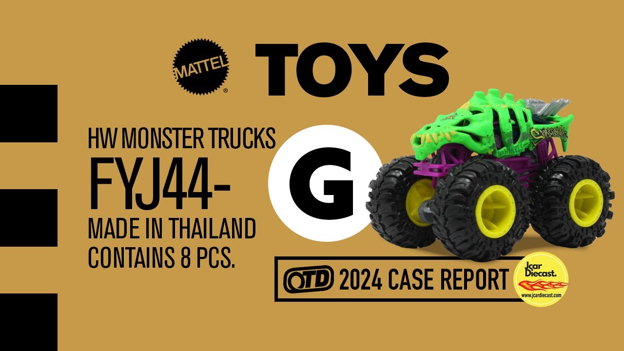 Hot Wheels Monster Trucks 2024 G case unboxing presented by Jcar