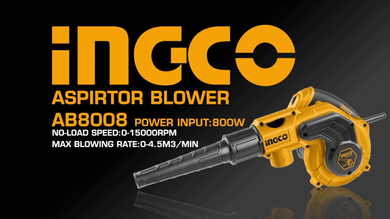 SOPLADORA ASPIRADORA ELECTRICA DE HOJAS PASTO INGCO AB8008
