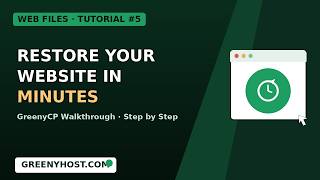Restore a Website Using Timeline Backups using GreenyHost control panel