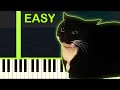 Maxwell the cat meme song  easy piano tutorial