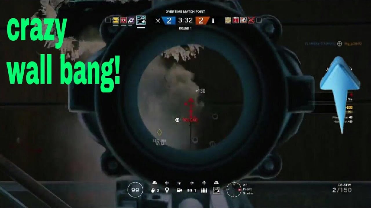 Rainbow six siege: FUNNY MOMENTS (CRAZY wall bang HEADSHOT) - YouTube