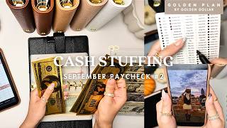 cash stuffing | september paycheck #2 | new updates 🍁🎃☕