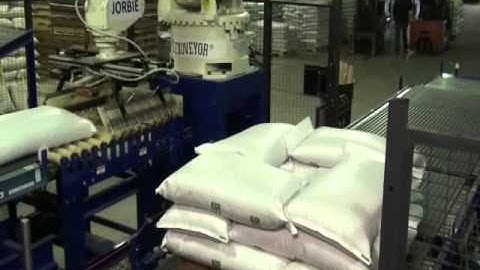 Palletizing 50 kg Bags of Seeds - Kawasaki Robotics