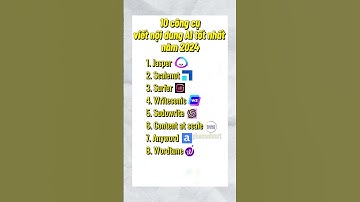 10 công cụ viết nội dung AI tốt nhất năm 2024 #videoai #contentcreator #shorts