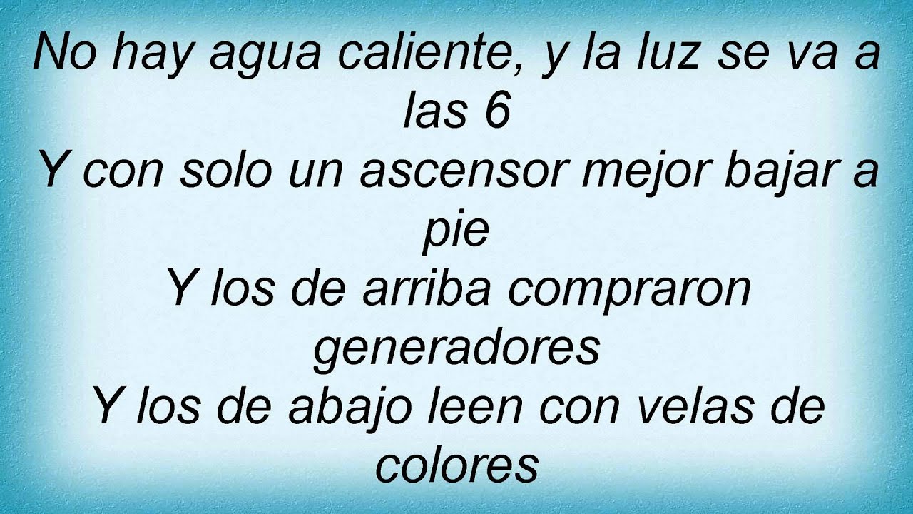 Bacilos - El Edificio Lyrics_1