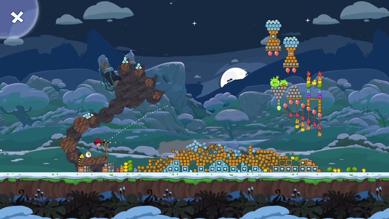 Angry Birds Friends Level 2 Tournament 1698 three stars NO POWER-UP walkthrough 2026-02-11