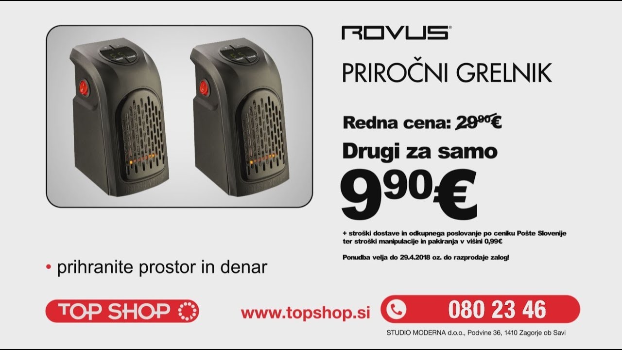 Rovus Handy Heater -33% - YouTube
