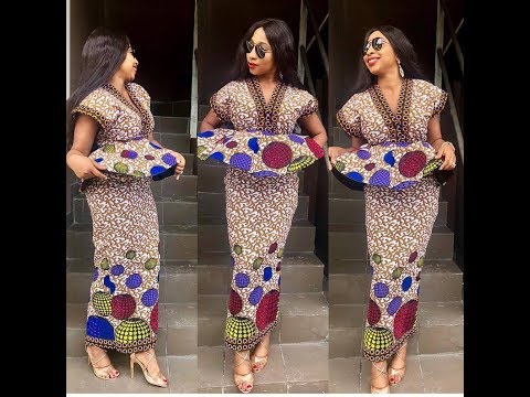 ankara straight skirt and blouse