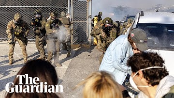 Ice agents use tear gas on protesters outside Chicago Ice facility