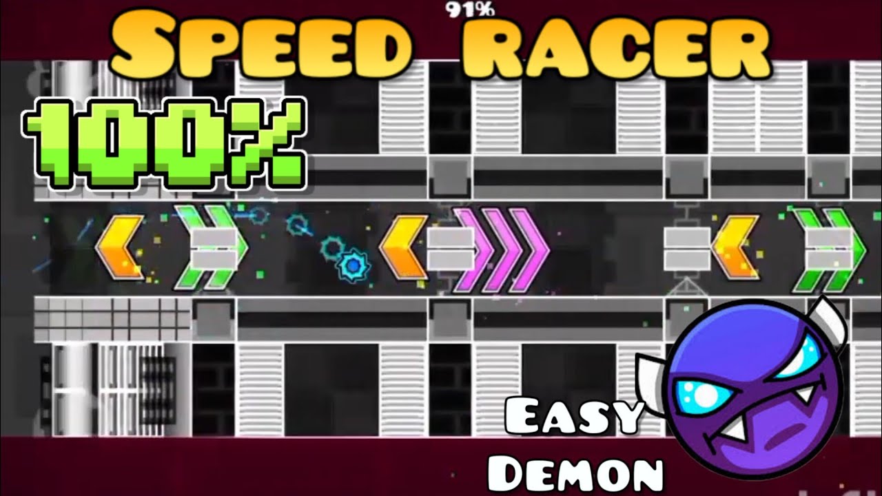 Speed racer 100% [easy Demon] EZ Mobile 💯💯💯💯 - YouTube