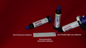 Henkel Highly Flexible Light Cure Acrylic Adhesives | Fluorescence Response | LOCTITE