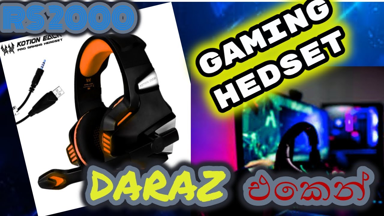 හොදම ගෙමින් හෙඩ් සෙට් එක SL TECH BRO - YouTube
